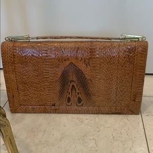 Vintage python clutch/shoulder bag